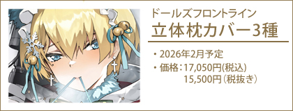 ドールズフロントライン 立体枕カバー 3種